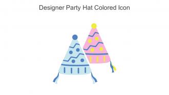 Designer Party Hat Colored Icon In Powerpoint Pptx Png And Editable Eps Format