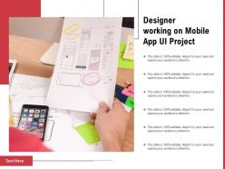 Designer working on mobile app ui project