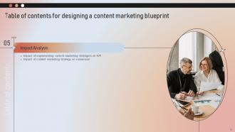 Designing A Content Marketing Blueprint MKT CD V Template Appealing