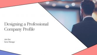 Designing A Professional Company Profile PPT Mockup AT