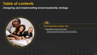Designing And Implementing Brand Leadership Strategy Branding CD V Compatible Editable