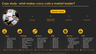 Designing And Implementing Case Study What Makes Coco Cola A Market Leader
