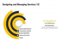 Designing and managing services ppt powerpoint presentation infographic template portfolio
