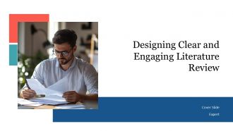 Designing Clear And Engaging Literature Review PPT Mockup AT