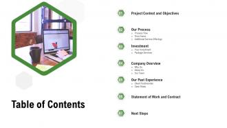 Designing custom corporate table of contents ppt slides gallery