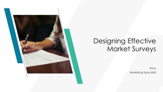 Designing Effective Market Surveys PPT Example AT