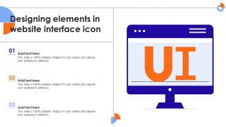Designing Elements In Website Interface Icon