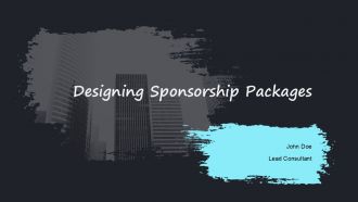 Designing Sponsorship Packages PPT Presentation AT