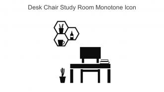Desk Chair Study Room Monotone Icon In Powerpoint Pptx Png And Editable Eps Format