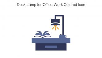Desk Lamp For Office Work Colored Icon In Powerpoint Pptx Png And Editable Eps Format