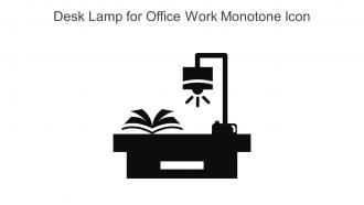 Desk Lamp For Office Work Monotone Icon In Powerpoint Pptx Png And Editable Eps Format