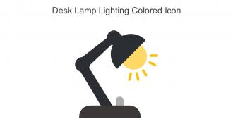 Desk Lamp Lighting Colored Icon In Powerpoint Pptx Png And Editable Eps Format