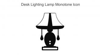 Desk Lighting Lamp Monotone Icon In Powerpoint Pptx Png And Editable Eps Format