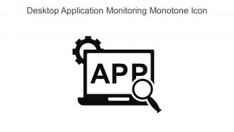 Desktop Application Monitoring Monotone Icon In Powerpoint Pptx Png And Editable Eps Format
