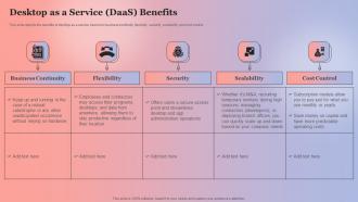 Desktop As A Service DaaS Benefits Anything As A Service Ppt Gallery Background Images