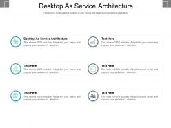 Desktop as service architecture ppt powerpoint presentation influencers cpb