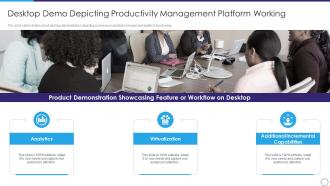 Desktop demo depicting strategic business productivity management software