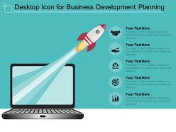 Desktop icon for business development planning