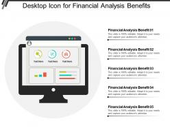 Desktop icon for financial analysis benefits