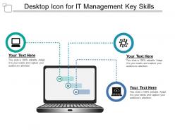 Desktop icon for it management key skills