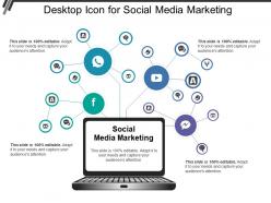Desktop icon for social media marketing