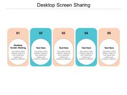 Desktop screen sharing ppt powerpoint presentation summary smartart cpb