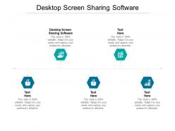 Desktop screen sharing software ppt powerpoint presentation infographic template portfolio cpb