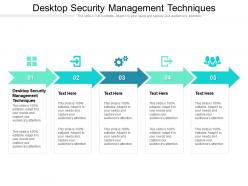 Desktop security management techniques ppt powerpoint presentation styles cpb
