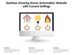 Desktop Showing Home Automation Website With Current Settings