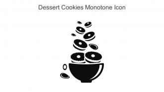 Dessert Cookies Monotone Icon In Powerpoint Pptx Png And Editable Eps Format