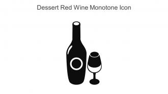 Dessert Red Wine Monotone Icon In Powerpoint Pptx Png And Editable Eps Format