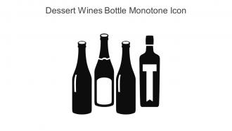 Dessert Wines Bottle Monotone Icon In Powerpoint Pptx Png And Editable Eps Format