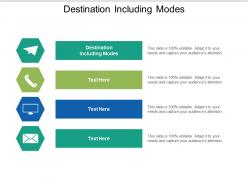 Destination including modes ppt powerpoint presentation gallery example file cpb