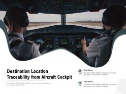Destination location traceability from aircraft cockpit