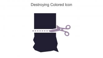 Destroying Colored Icon In Powerpoint Pptx Png And Editable Eps Format