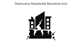 Destructive Residential Monotone Icon In Powerpoint Pptx Png And Editable Eps Format