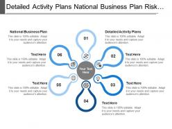 Detailed activity plans national business plan risk management plan