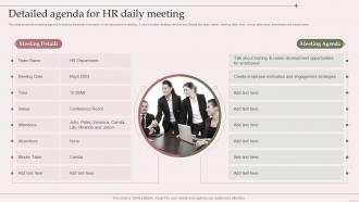 Detailed Agenda For HR Daily Meeting
