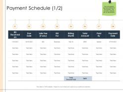 Detailed business analysis payment schedule due ppt powerpoint presentation pictures layouts
