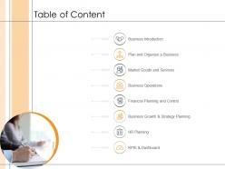 Detailed business analysis table of content ppt powerpoint presentation visual aids deck