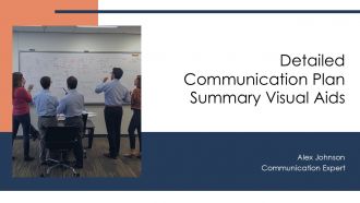 Detailed Communication Plan Summary Visual Aids PPT Graphics AT