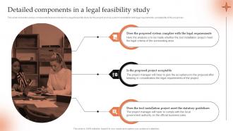 Detailed Components In A Legal Feasibility Conducting Project Viability Study To Ensure