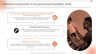 Detailed Components In An Operational Conducting Project Viability Study To Ensure Profitability