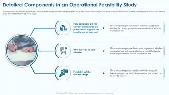 Detailed Components In An Operational Feasibility Study Project Viability Assessment To Evaluate
