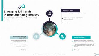 Detailed Guide To Modern Emerging Iot Trends In Manufacturing Industry TC SS