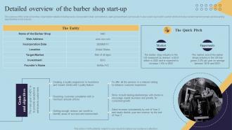 Detailed Of The Barber Shop Start Up Mens Grooming Business Plan BP SS
