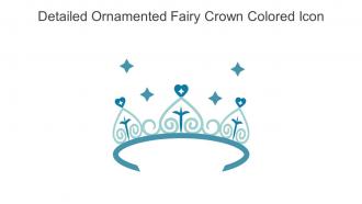 Detailed Ornamented Fairy Crown Colored Icon In Powerpoint Pptx Png And Editable Eps Format