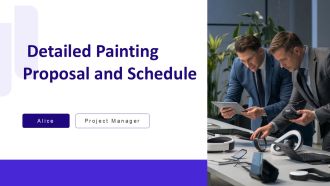 Detailed Painting Proposal And Schedule PPT Example AT