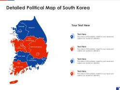 Detailed political map of south korea