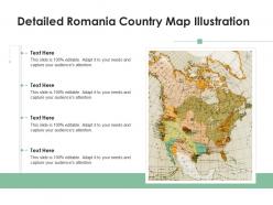 Detailed Romania Country Map Illustration